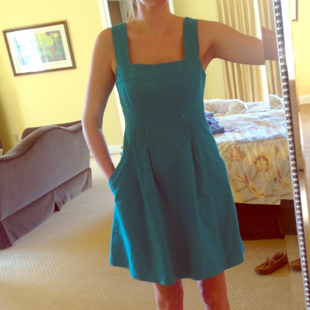 Teal Nanette Lepore Dress with Pockets